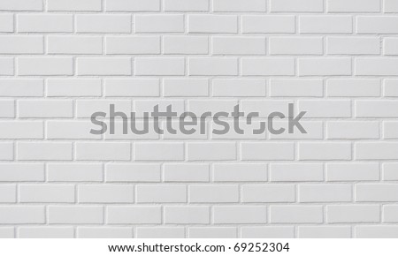 White brick wall, perfect as background or texture