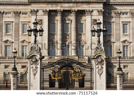 LONDON, UK - APRIL 7: Buckingham Palace which will be the starting point of the royal wedding procession to be held on Friday 29th April, April 7, 2011 in London, United Kingdom