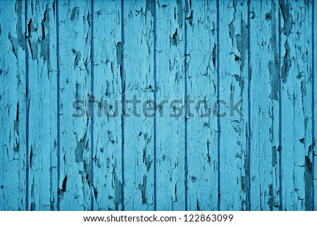 Vintage Style Wood Teal Blue color