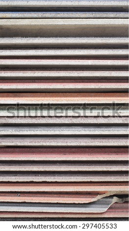 stack of concrete roof tile background