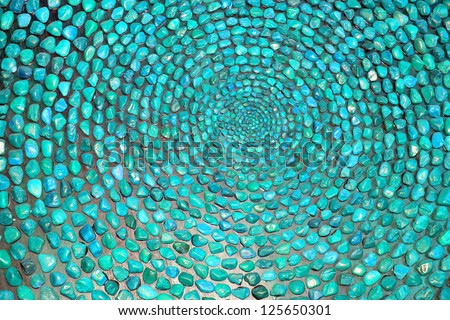 Turquoise background with little stones texture