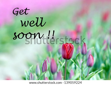 get well soon wishing card