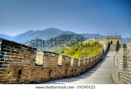 hdr image from the great wall in china