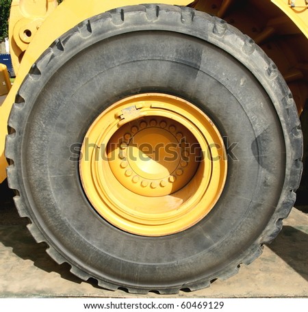 big rubber tire