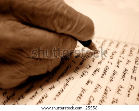 Old Hand Writing Letter