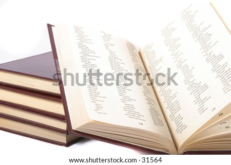 Dictionary w/ Fiction and Non-Fiction Books