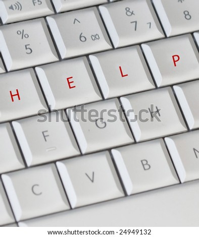 keyboard with HELP keys