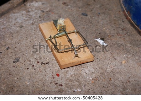This is a mouse-trap in old house.