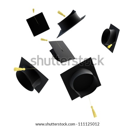 graduation cap isolated on a white background graduation cap isolated on a white background