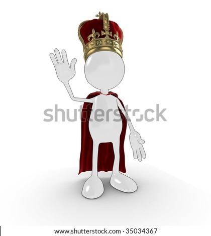 princess crown cartoon. stock photo : Shiny 3d cartoon