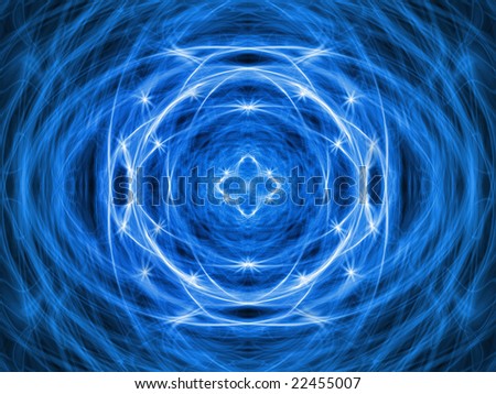 Blue abstract energy pattern