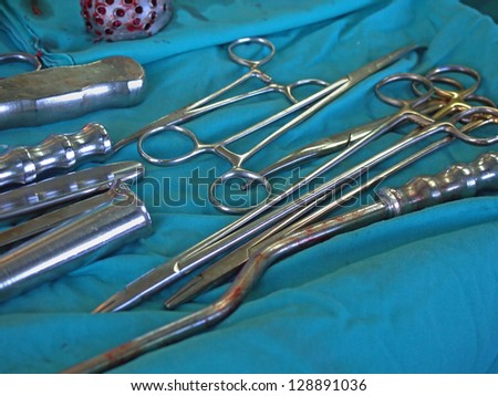 Surgery instruments used in surgery