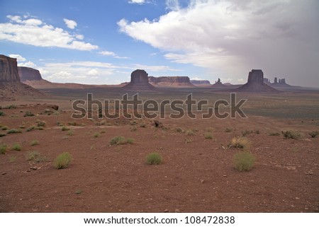 Scenic Monument Valley on the Navajo Indian Reservation