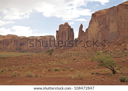 Scenic Monument Valley on the Navajo Indian Reservation