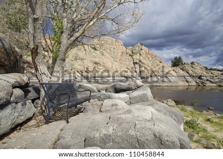 Willow Creek Reservoir Prescott Arizona Stock Photo 110458844 : Shutterstock