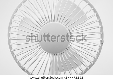 Close up an electric fan