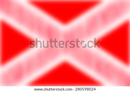 The red cross mark design shallow depth of focus. resemble on a red background.