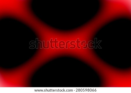 The red cross mark design shallow depth of focus. resemble on a black background.