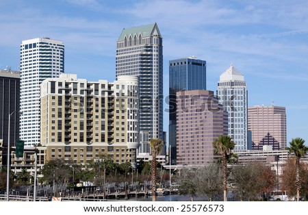 Modern Skyscrapers in Tampa Florida USA