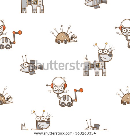 Robots Animals Wallpaper