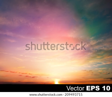 abstract nature sky background with pink sunrise
