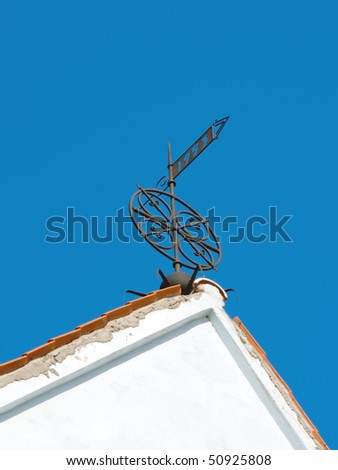 Architectural details a Wind-vane of ancient city