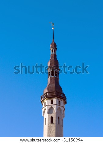 The Tallinn town hall and Wind-vane Old Thoomas