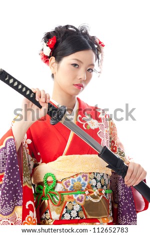 stock-photo-japanese-kimono-woman-with-samurai-sword-on-white-background-112652783.jpg