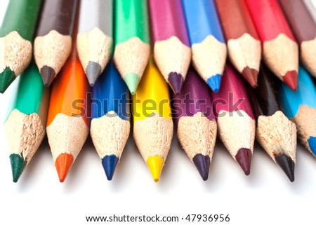 crayon isolated on white background