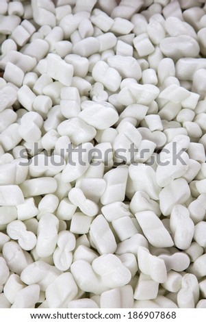 A pile of packing peanuts.