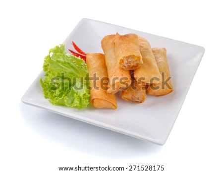 Fried chinese spring roll  for appetizer