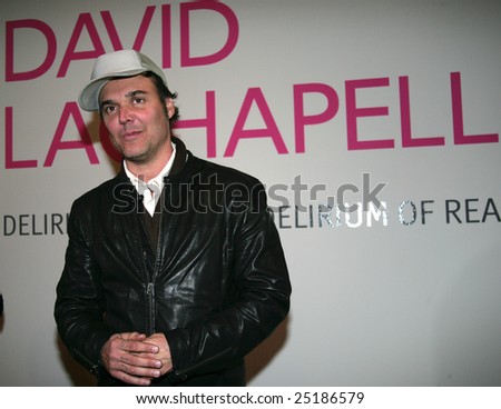 MEXICO CITY - JANUARY 30 2008 - Photographer David Lachapelle Attends the guide tour of his own work  \