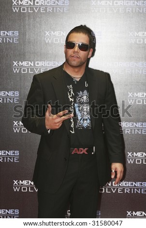 MEXICO CITY-MAY 26: Producer & Singer Emir Pavon attends the X-MAN ORIGINS: WOLVERINE Mexico City Red Carpet Premier at Auditorio Nacional at Mexico,City.,Mexico May 26, 2009