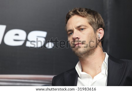 MEXICO CITY, MEXICO- MARCH 27: Actor Paul Walker attends the \'Fast & Furious\' photo call  & press conference at the Marriot Hotel on March 27, 2009 in Mexico City.