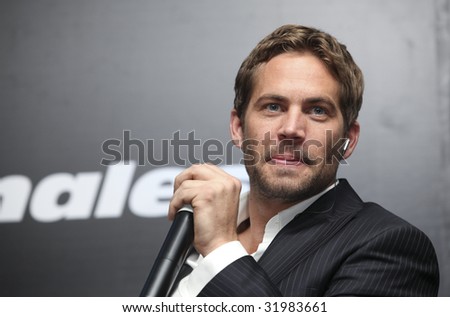 stock photo : MEXICO CITY - MARCH 27: Actor Paul Walker attends the 'Fast stock photo : MEXICO CITY - MARCH 27: Actor Paul Walker attends the 'Fast