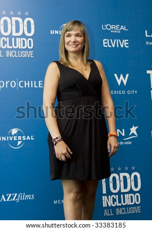 MEXICO CITY, MEXICO- JULY 07: Associated Producer Soco Aguilar attends The All Inclusive Motion Picture Press Conference at W Hotel Mexico at Mexico, City., Mexico. July 07 2009