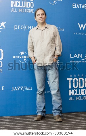 MEXICO CITY, MEXICO- JULY 07:  Director Rodrigo Ortuzar Lynch attends The All Inclusive Motion Picture Press Conference at W Hotel Mexico at Mexico, City., Mexico. July 07 2009