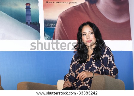 MEXICO CITY, MEXICO- JULY 07: Actress  Maya Zapata attends The All Inclusive Motion Picture Press Conference at W Hotel Mexico at Mexico, City., Mexico. July 07 2009