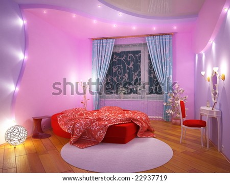 Modern Interior Of A Sleeping Room Stock Photo 22937719