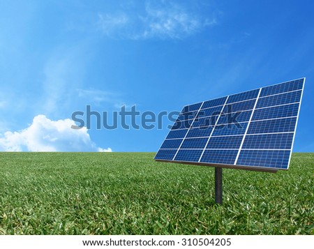 Solar cell power energy grid system technology idea concept background design