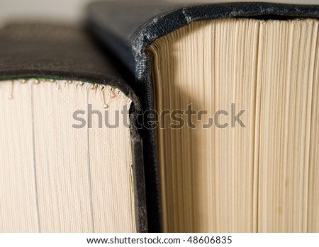 Close-up of Two Books