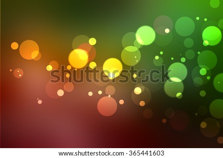 Abstract bokeh on green blurred background, bokeh on dark night blurred background