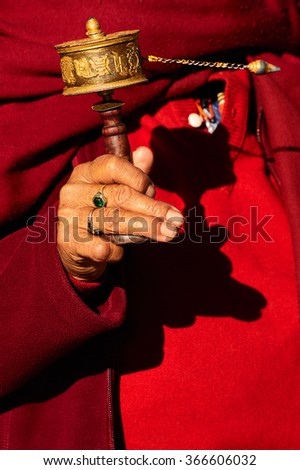 Prayer time in Bhutan