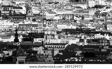 View of Prague from Hradcany, Black and White Option