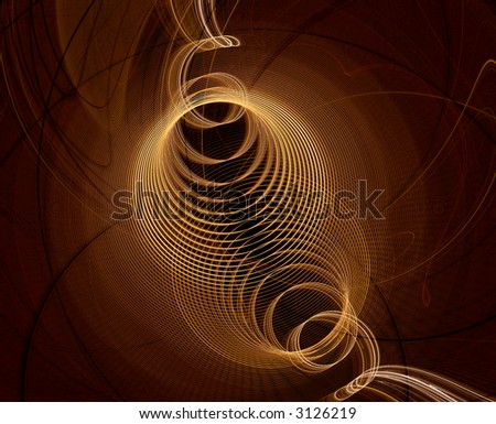 abstract fractal design that looks like coils or springs.
