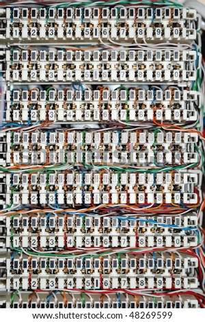 telephone wires panel.