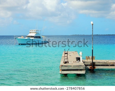 Landing stage in the Caribbean