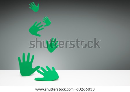 green foam fingers