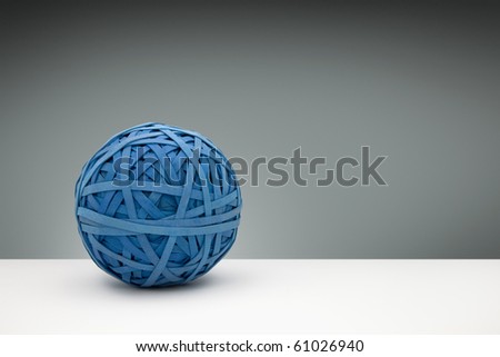 blue Rubber Band ball