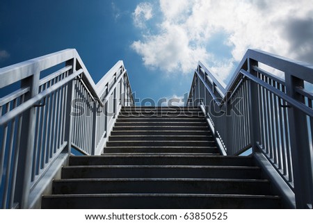 concrete steps leading too the sky